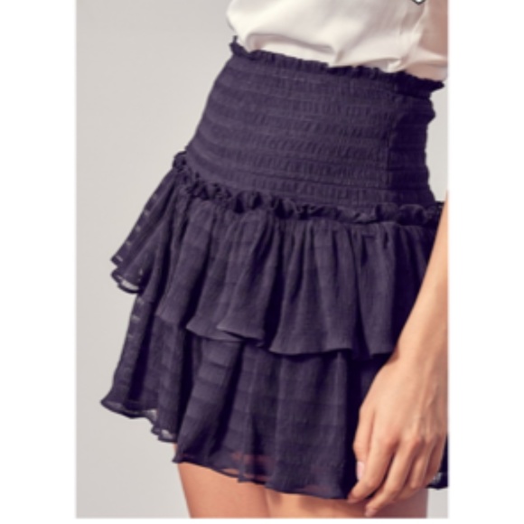 DO+BE Dresses & Skirts - Ruby and Jenna Do + Be Smocked Black Skirt, NWT, Size S
